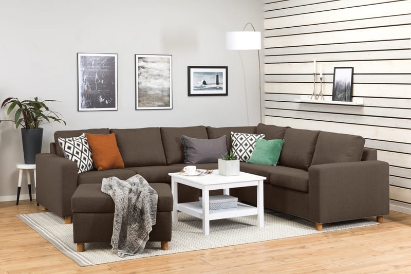 Crazy Fotpall med Förvaring 80x65 - Brun - Möbler - Vardagsrum - Stolar & sittmöbler - Pallar - Fotpall