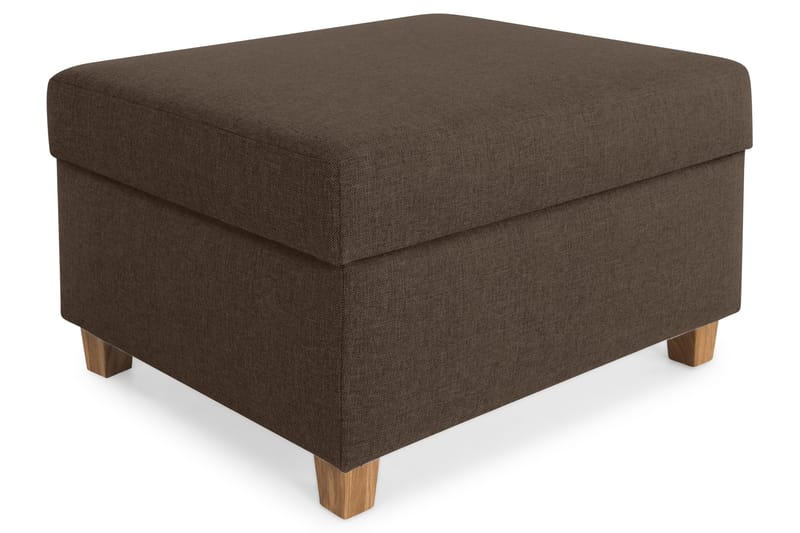 Crazy Fotpall med Förvaring 80x65, Brun
