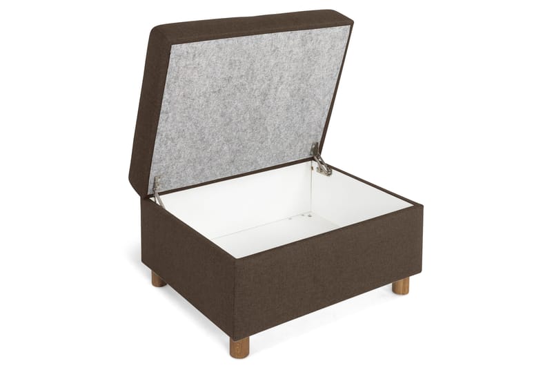 Crazy Fotpall med Förvaring 80x65 - Brun - Möbler - Vardagsrum - Stolar & sittmöbler - Pallar - Fotpall