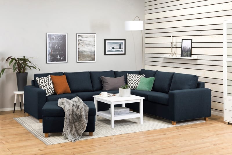 Crazy Fotpall med Förvaring 80x65 - Mörkblå - Möbler - Vardagsrum - Stolar & sittmöbler - Pallar - Fotpall