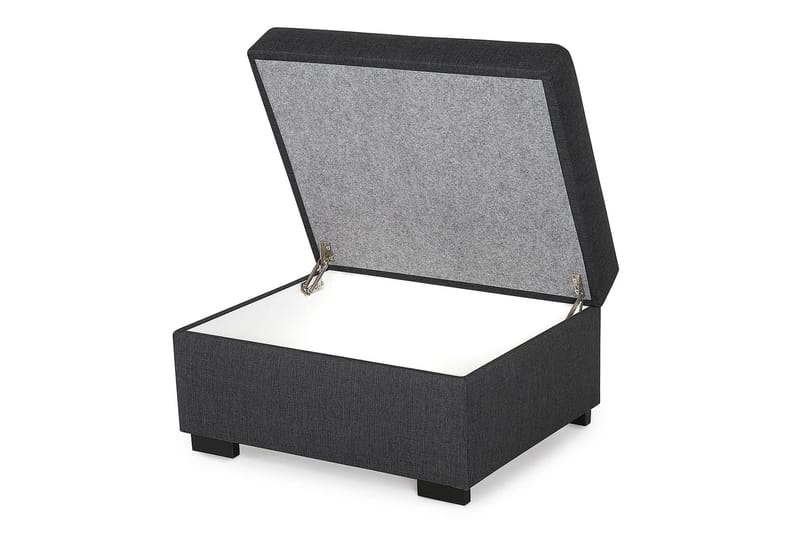 Crazy Fotpall med Förvaring 80x65 - Mörkgrå - Möbler - Vardagsrum - Stolar & sittmöbler - Pallar - Fotpall