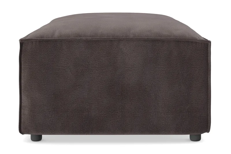 Cubo 1-sits  Rektangulär Fotpallsmodul i Sammet 120 cm bred - Mörkgrå - Möbler - Vardagsrum - Stolar & sittmöbler - Pallar - Fotpall