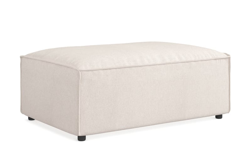 Cubo 1-sits  Rektangulär Fotpallsmodul i Tyg 120 cm bred - Beige - Möbler - Vardagsrum - Stolar & sittmöbler - Pallar - Fotpall