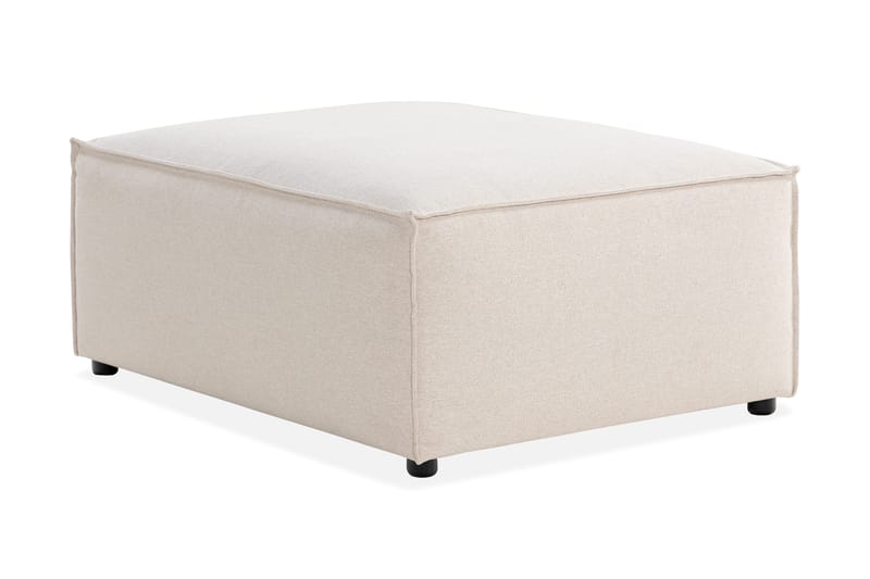 Cubo 1-sits  Rektangulär Fotpallsmodul i Tyg 80 cm bred - Beige - Möbler - Vardagsrum - Stolar & sittmöbler - Pallar - Fotpall