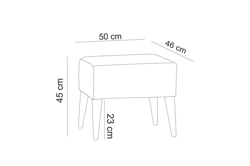 Cynthiaa Fotpall - Grön - Möbler - Vardagsrum - Stolar & sittmöbler - Pallar - Fotpall