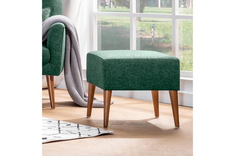 Cynthiaa Fotpall - Grön - Möbler - Vardagsrum - Stolar & sittmöbler - Pallar - Fotpall