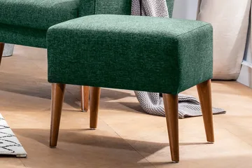Cynthiaa Fotpall - Grön - Möbler - Vardagsrum - Stolar & sittmöbler - Pallar - Fotpall