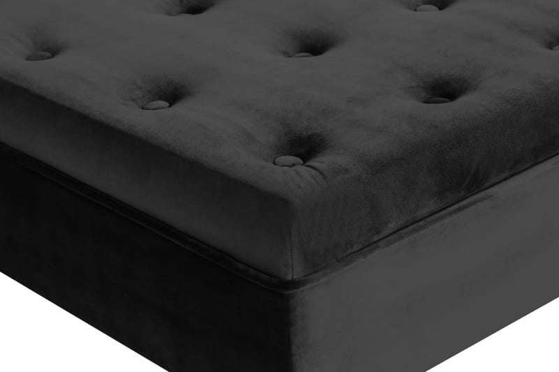 DANA Fotpall 70x70 Sammet Svart - Möbler - Vardagsrum - Stolar & sittmöbler - Pallar - Fotpall