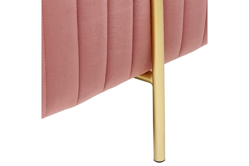 Fotpall Dayton Rosa/guld - Rosa/guld - Möbler - Vardagsrum - Stolar & sittmöbler - Pallar - Fotpall