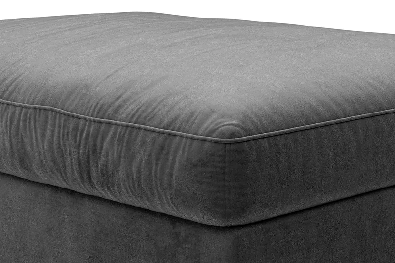 Dubai Fotpall Sammet - Mörkgrå - Möbler - Vardagsrum - Stolar & sittmöbler - Pallar - Fotpall