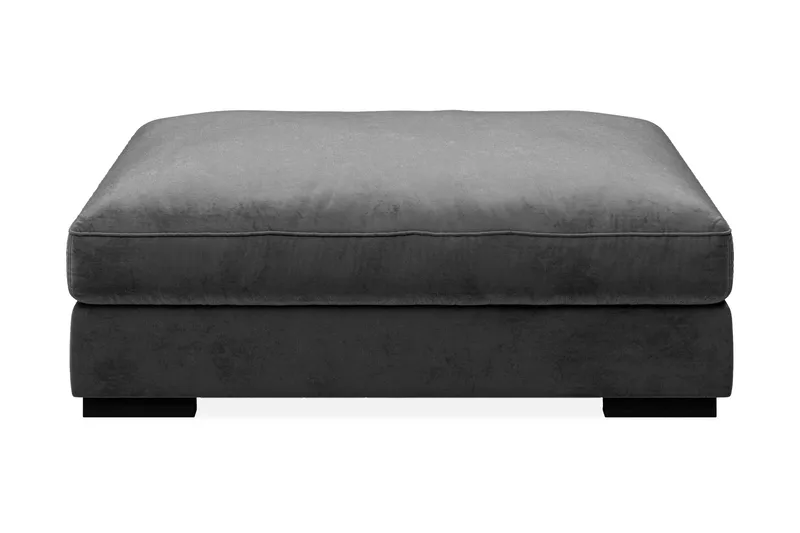 Dubai Fotpall Sammet - Mörkgrå - Möbler - Vardagsrum - Stolar & sittmöbler - Pallar - Fotpall