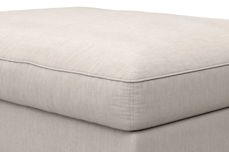 Dubai Rektangulär Fotpall 120x95 cm i Tyg - Beige - Möbler - Vardagsrum - Stolar & sittmöbler - Pallar - Fotpall