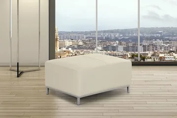 Dugard Fotpall - Beige/Läder - Möbler - Vardagsrum - Stolar & sittmöbler - Pallar - Fotpall