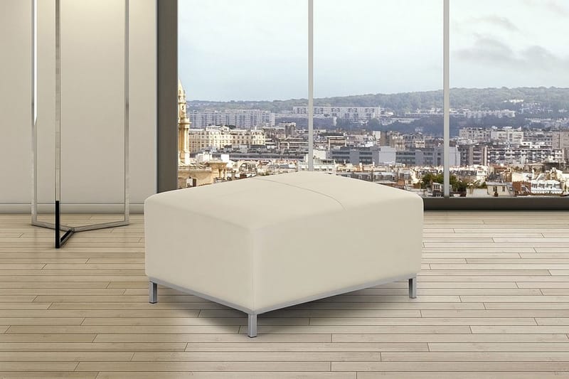 Dugard Fotpall - Beige/Läder - Möbler - Vardagsrum - Stolar & sittmöbler - Pallar - Fotpall