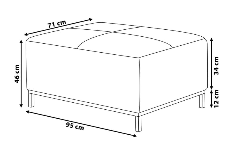 Dugard Fotpall - Beige/Läder - Möbler - Vardagsrum - Stolar & sittmöbler - Pallar - Fotpall