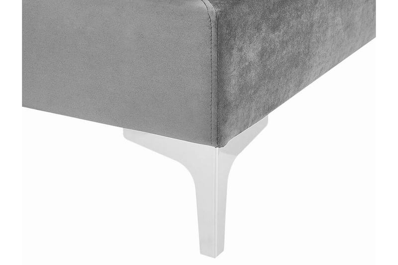 Evja Fotpall - Sammet/Grå - Möbler - Vardagsrum - Stolar & sittmöbler - Pallar - Fotpall