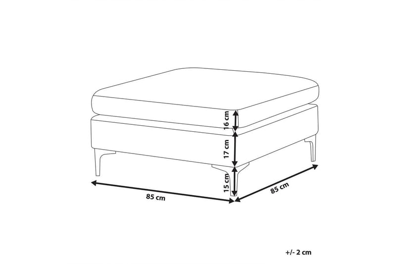 Fotpall Evja Rosa - Rosa - Möbler - Vardagsrum - Stolar & sittmöbler - Pallar - Fotpall