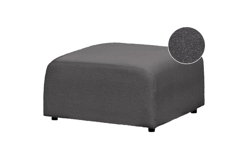 Fotpall Falsterbo Mörkgrå, Bouclé - Mörkgrå, Bouclé - Möbler - Vardagsrum - Stolar & sittmöbler - Pallar - Fotpall