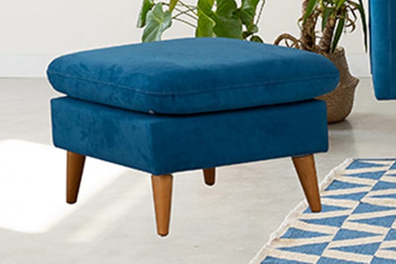 Faulman Fotpall - Blå - Möbler - Vardagsrum - Stolar & sittmöbler - Pallar - Fotpall