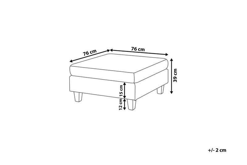 FEVIK Fotpall 76|76 cm - Möbler - Vardagsrum - Stolar & sittmöbler - Pallar - Fotpall