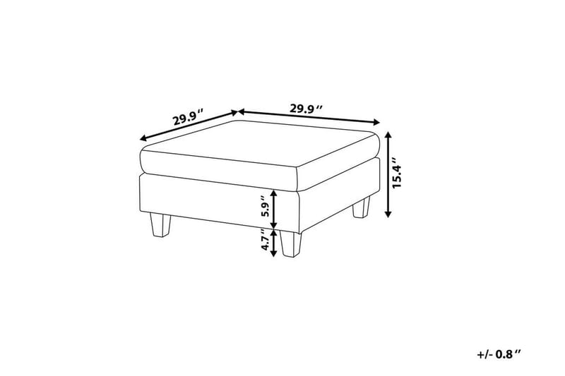 FEVIK Fotpall 76|76 cm - Möbler - Vardagsrum - Stolar & sittmöbler - Pallar - Fotpall