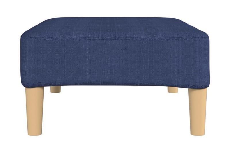 Fotpall blå 78x56x32 cm tyg - Blå - Möbler - Vardagsrum - Stolar & sittmöbler - Pallar - Fotpall