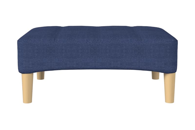 Fotpall blå 78x56x32 cm tyg - Blå - Möbler - Vardagsrum - Stolar & sittmöbler - Pallar - Fotpall