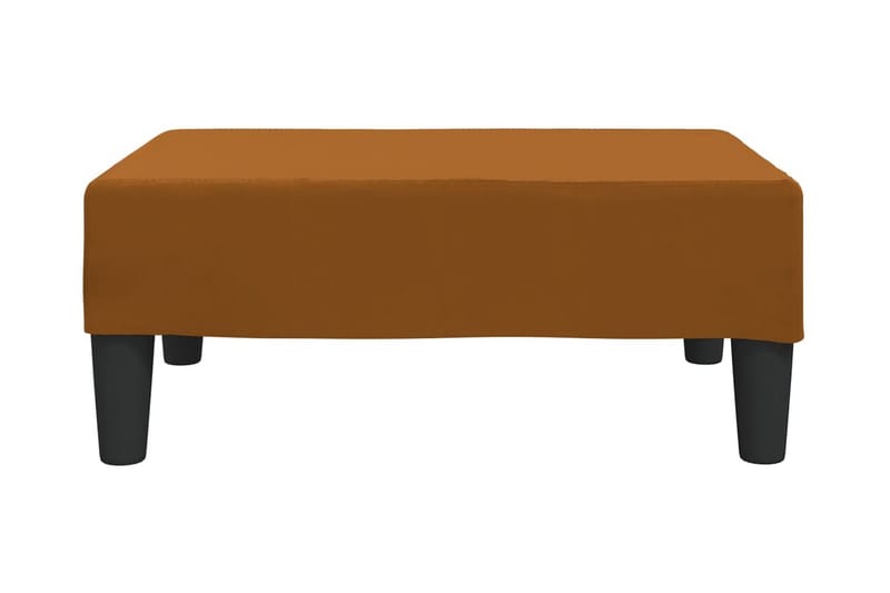 Fotpall brun 78x56x32 cm sammet - Brun - Möbler - Vardagsrum - Stolar & sittmöbler - Pallar - Fotpall