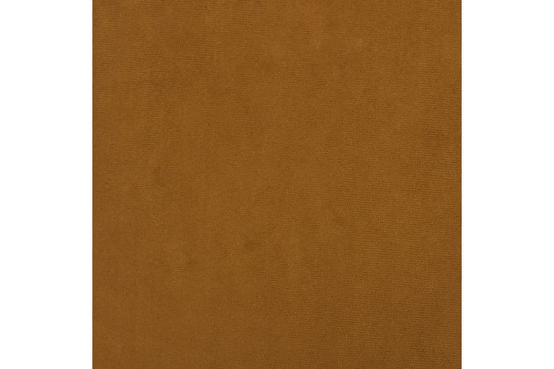 Fotpall brun 78x56x32 cm sammet - Brun - Fotpall