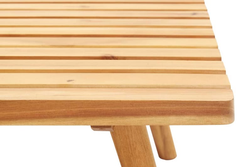 Fotpall för trädgården med dyna 60x60x29 cm massiv akacia - Brun - Möbler - Vardagsrum - Stolar & sittmöbler - Pallar - Fotpall