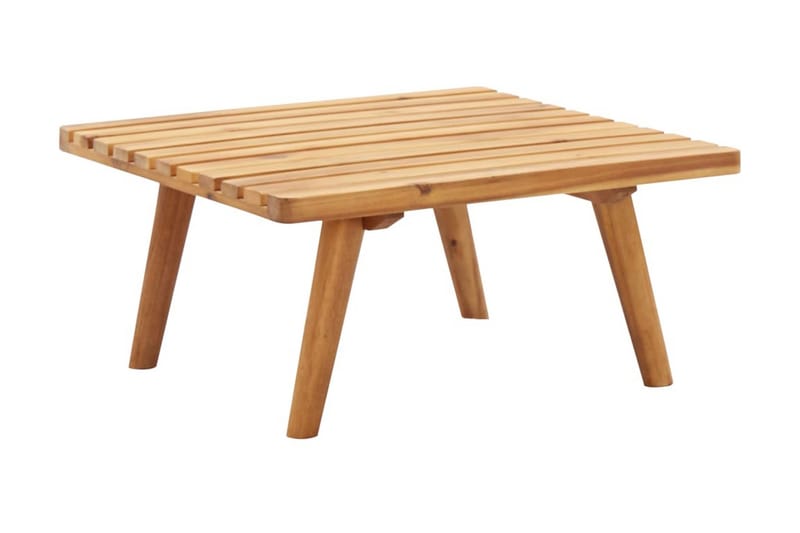 Fotpall för trädgården med dyna 60x60x29 cm massiv akacia - Brun - Möbler - Vardagsrum - Stolar & sittmöbler - Pallar - Fotpall