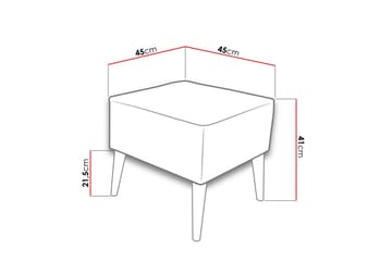 Fotpall - Grå - Möbler - Vardagsrum - Stolar & sittmöbler - Pallar - Fotpall
