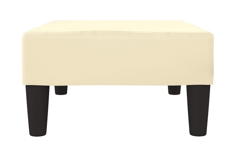 Fotpall gräddvit 78x56x32 cm konstläder - Kräm - Möbler - Vardagsrum - Stolar & sittmöbler - Pallar - Fotpall