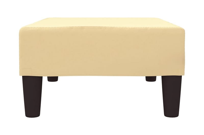 Fotpall gräddvit 78x56x32 cm sammet - Kräm - Möbler - Vardagsrum - Stolar & sittmöbler - Pallar - Fotpall