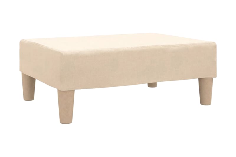 Fotpall gräddvit 78x56x32 cm tyg - Kräm - Möbler - Vardagsrum - Stolar & sittmöbler - Pallar - Fotpall