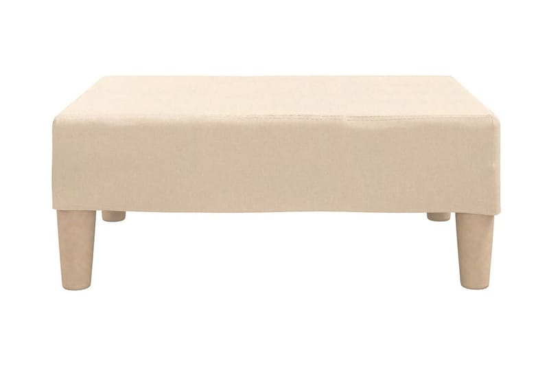 Fotpall gräddvit 78x56x32 cm tyg - Kräm - Möbler - Vardagsrum - Stolar & sittmöbler - Pallar - Fotpall