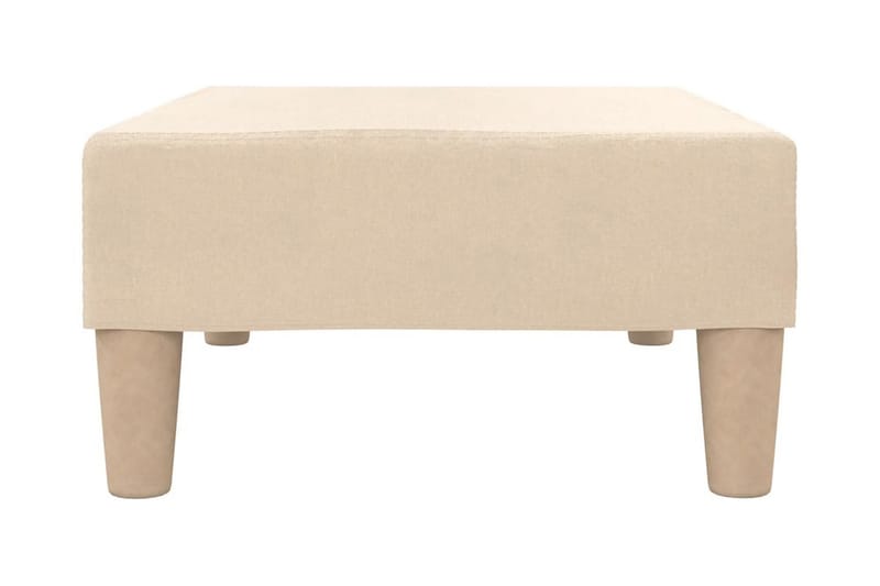 Fotpall gräddvit 78x56x32 cm tyg - Kräm - Möbler - Vardagsrum - Stolar & sittmöbler - Pallar - Fotpall