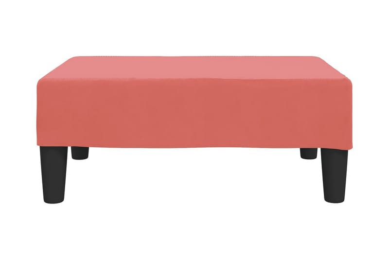 Fotpall rosa 78x56x32 cm sammet - Rosa - Möbler - Vardagsrum - Stolar & sittmöbler - Pallar - Fotpall