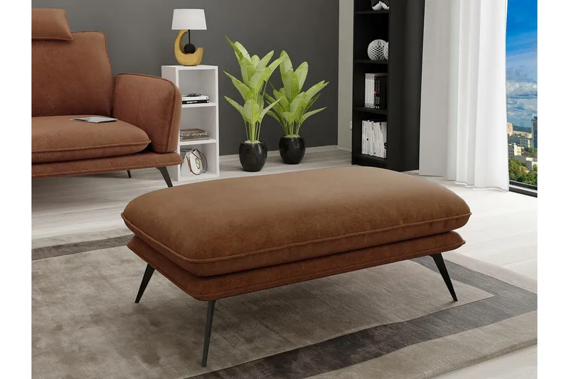 Graystone Fotpall 65 cm Brown - Möbler - Vardagsrum - Stolar & sittmöbler - Pallar - Fotpall