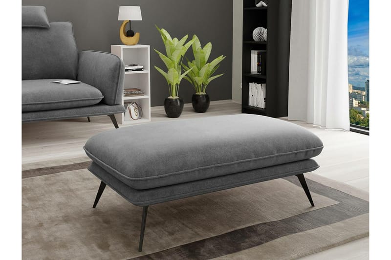 Graystone Fotpall 65 cm Dark grey - Möbler - Vardagsrum - Stolar & sittmöbler - Pallar - Fotpall