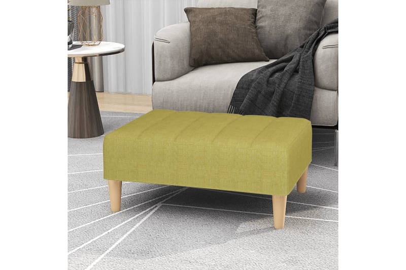 Fotpall grön 78x56x32 cm tyg - Grön - Möbler - Vardagsrum - Stolar & sittmöbler - Pallar - Fotpall
