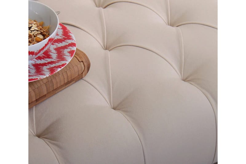 Hodgenville Fotpall 92 cm Rektangulär - Cremevit - Möbler - Vardagsrum - Stolar & sittmöbler - Pallar - Fotpall