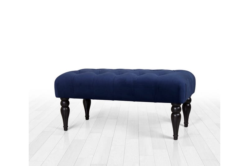 Hodgenville Fotpall 92 cm Rektangulär - Marinblå - Möbler - Vardagsrum - Stolar & sittmöbler - Pallar - Fotpall