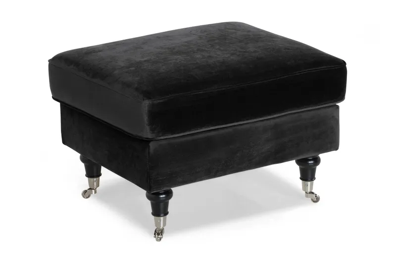 Howard Classic Fotpall Sammet, Svart