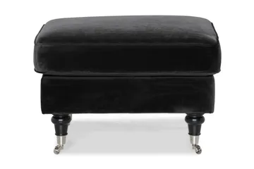 Howard Classic Fotpall Sammet - Svart - Möbler - Vardagsrum - Stolar & sittmöbler - Pallar - Fotpall