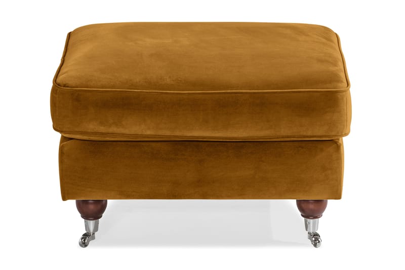 Howard Riviera Fotpall Sammet - Amber - Möbler - Vardagsrum - Stolar & sittmöbler - Pallar - Fotpall