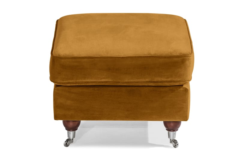 Howard Riviera Fotpall Sammet - Amber - Möbler - Vardagsrum - Stolar & sittmöbler - Pallar - Fotpall