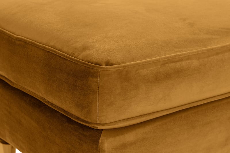 Howard Riviera Fotpall Sammet - Amber - Möbler - Vardagsrum - Stolar & sittmöbler - Pallar - Fotpall