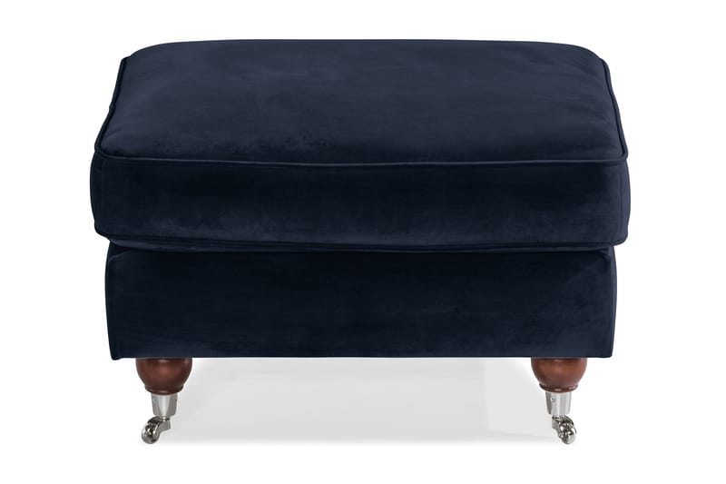 Howard Riviera Fotpall Sammet - Midnattsblå - Möbler - Vardagsrum - Stolar & sittmöbler - Pallar - Fotpall