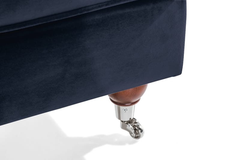 Howard Riviera Fotpall Sammet - Midnattsblå - Möbler - Vardagsrum - Stolar & sittmöbler - Pallar - Fotpall